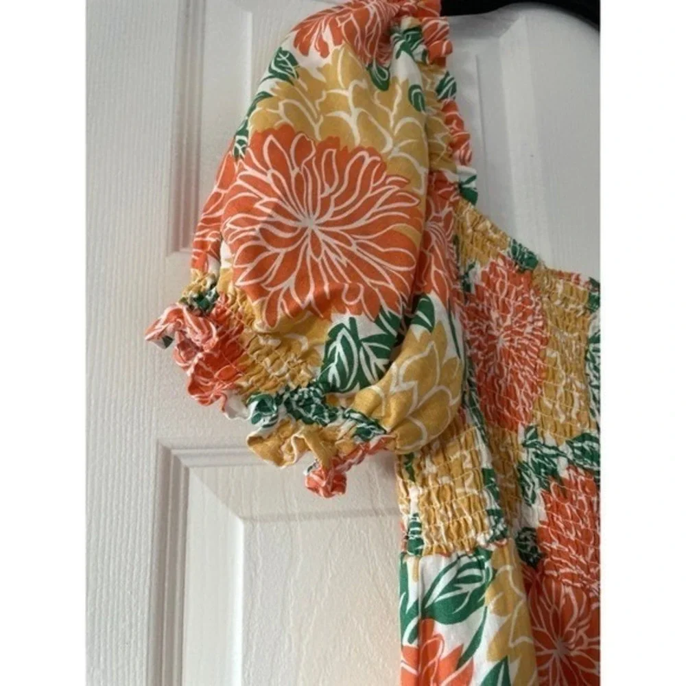 House of Harlow 1960  ‎ 100% Linen Tropical Summer Mini Dress - Picture 6 of 11